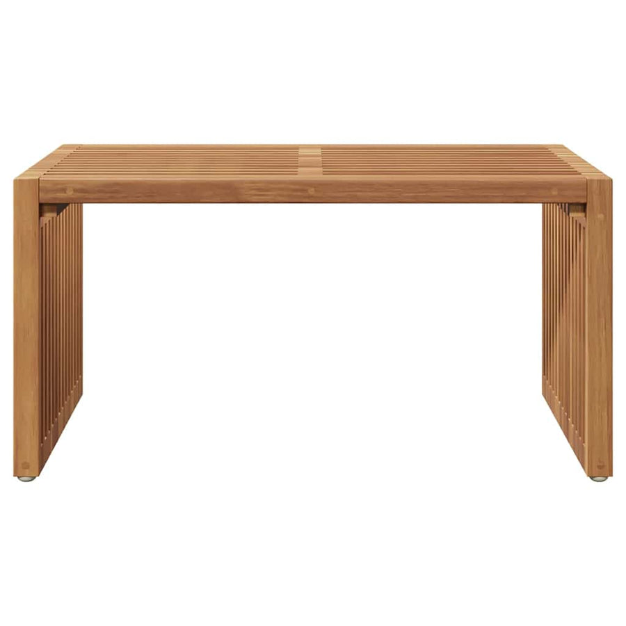 Garden Side Table Brown 70 x 37,5 x 35,5 cm Solid Teak Wood