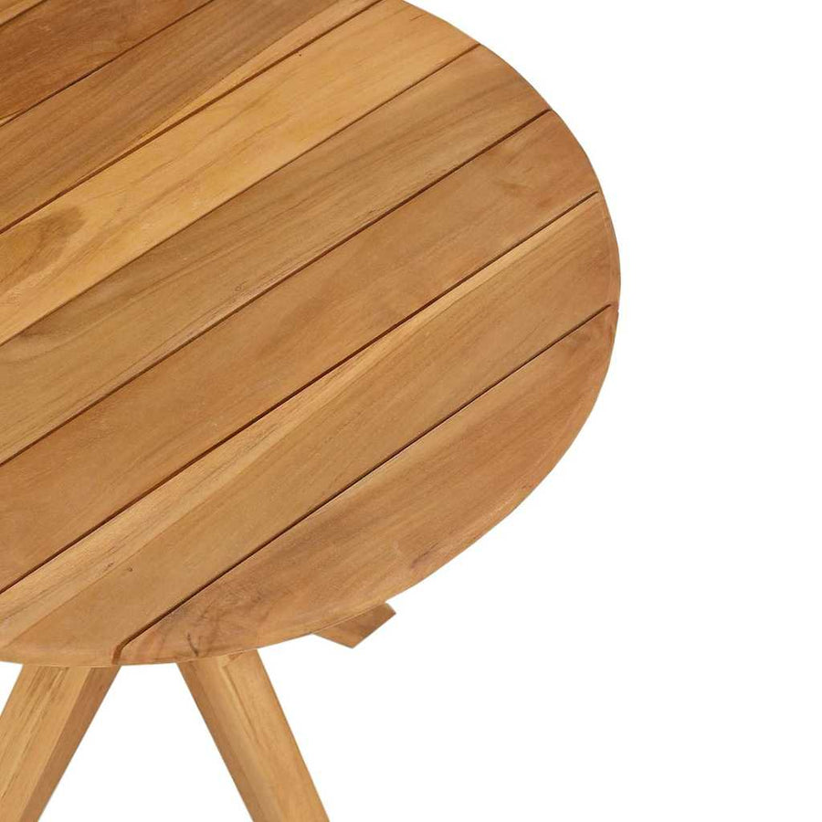 Side Table Brown 55 x 55 x 51 cm Solid Teak Wood