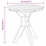 Coffee Table Brown 55 x 55 x 51 cm Solid teak wood - Low Angle