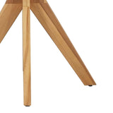 Bistro Table Brown 70 x 70 x 75 cm Solid teak wood - Close-Up Angle