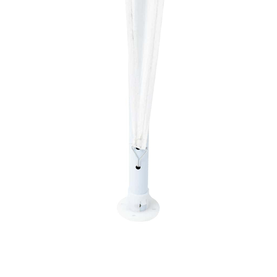 Party Tent White 400 x 400 x 266 cm Polyester and Steel