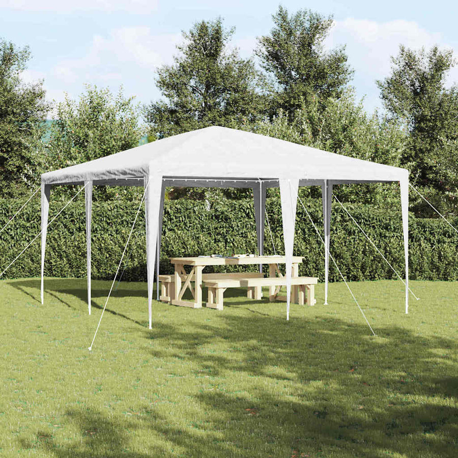 Party Tent White 400 x 400 x 266 cm Polyester and Steel