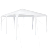 Party Tent White 400 x 400 x 266 cm Polyester and Steel - Front View