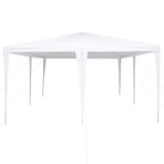 Party Tent White 400 x 400 x 266 cm Polyester and Steel