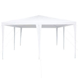 Party Tent White 400 x 400 x 266 cm Polyester and Steel - 45-Degree Angle