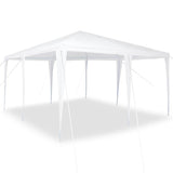 Party Tent White 400 x 400 x 266 cm Polyester and Steel - Side View