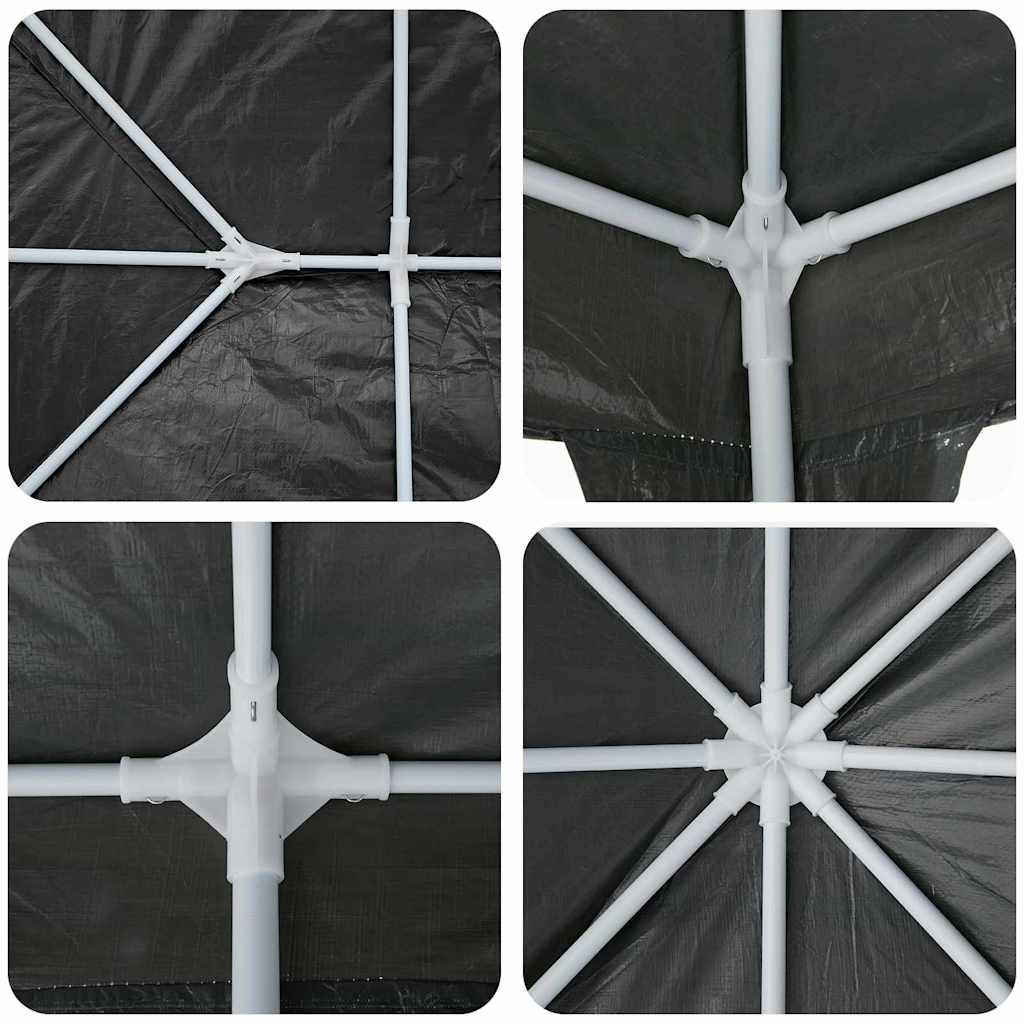 Party Tent Anthracite and White 400 x 400 x 266 cm
