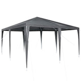 Party Tent Anthracite and White 400 x 400 x 266 cm - Front View