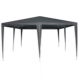 Party Tent Anthracite and White 400 x 400 x 266 cm - Rear View