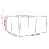 Party Tent Anthracite and White 400 x 400 x 266 cm