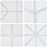 Party Tent White 400 x 400 x 266 cm Polyester and Steel - Close-Up Angle