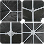 Party Tent 400 x 400 x 266 cm Anthracite Polyethylene