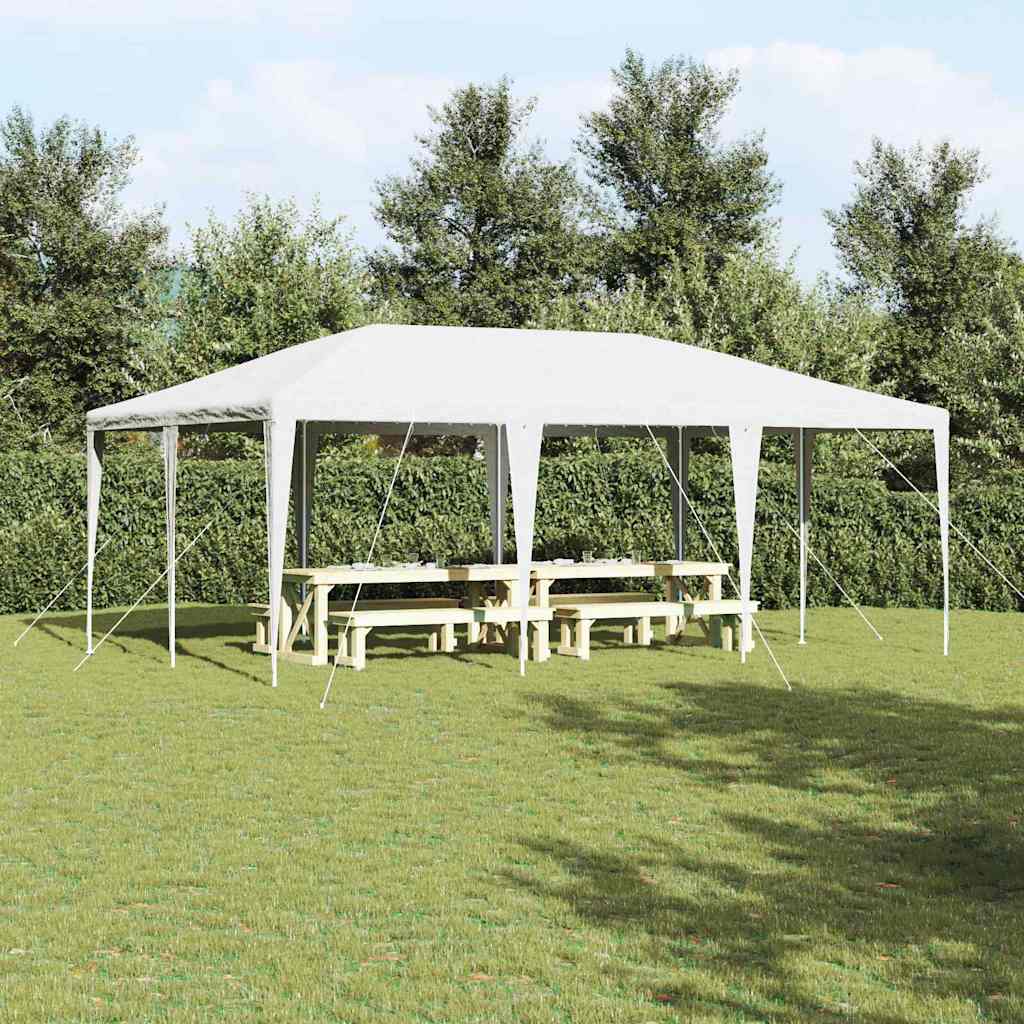 Party Tent White 600 x 400 x 266 cm Polyester and Steel