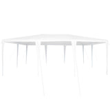 Party Tent White 600 x 400 x 266 cm Polyester and Steel - 45-Degree Angle