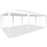 Party Tent White 600 x 400 x 266 cm Polyethylene and Steel