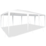 Party Tent White 600 x 400 x 266 cm Polyester and Steel - Side View