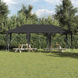 Party Tent Anthracite and White 600 x 400 x 266 cm - Top-Down View