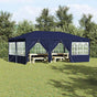 Party Tent 600 x 400 x 266 cm Blue Polyethylene