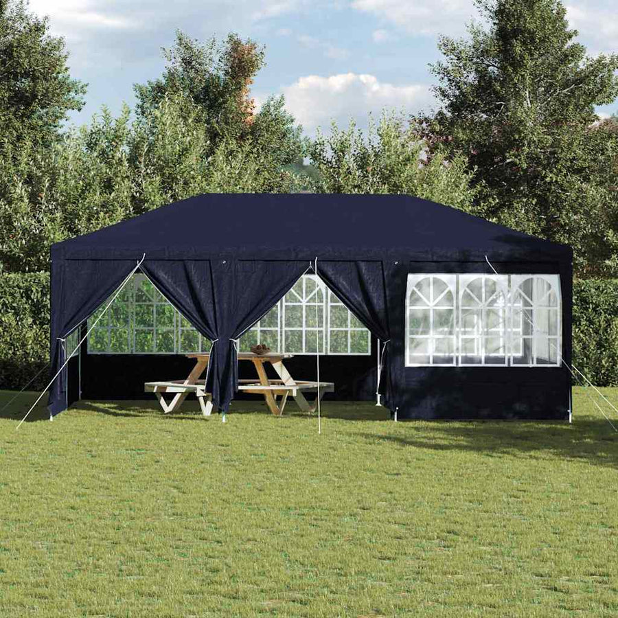 Party Tent 600 x 400 x 266 cm Blue Polyethylene