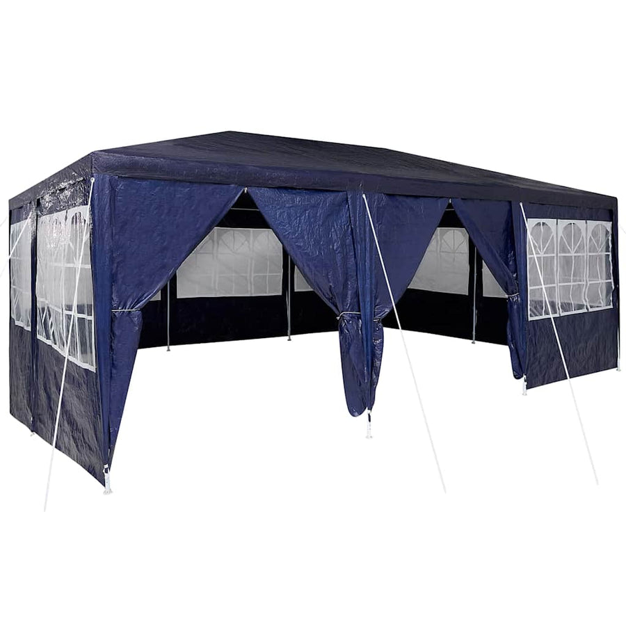 Party Tent 600 x 400 x 266 cm Blue Polyethylene