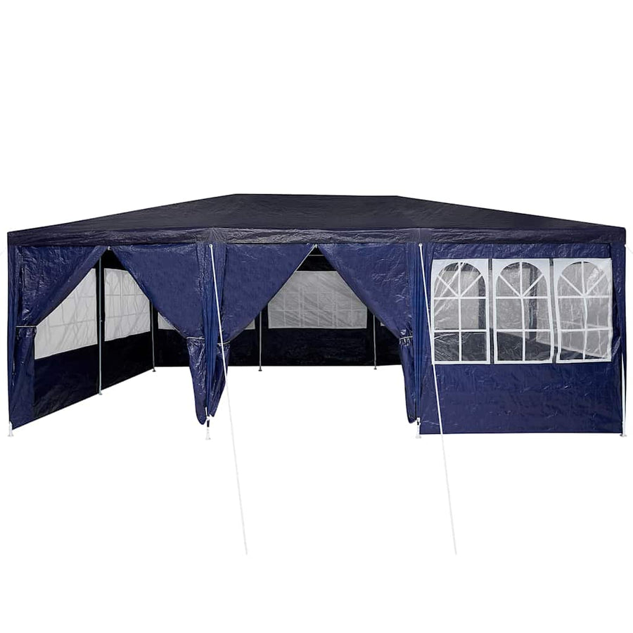 Party Tent 600 x 400 x 266 cm Blue Polyethylene