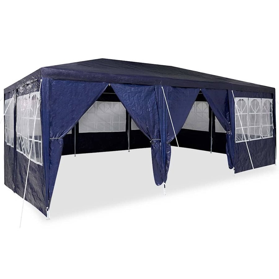 Party Tent 600 x 400 x 266 cm Blue Polyethylene