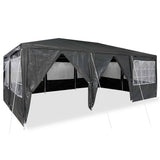 Party Tent Anthracite and White 600 x 400 x 266 cm - Side View