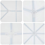 Party Tent White 800 x 400 x 266 cm Polyester and Steel