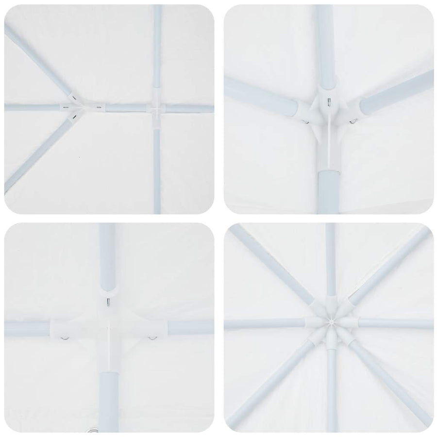 Party Tent White 800 x 400 x 266 cm Polyester and Steel