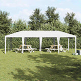 Party Tent White 800 x 400 x 266 cm Polyester and Steel - Top-Down View
