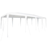 Party Tent White 800 x 400 x 266 cm Polyester and Steel - Front View