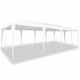 Party Tent White 800 x 400 x 266 cm Polyester and Steel - Side View