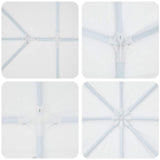 Party Tent White 800 x 400 x 266 cm Polyester and Steel