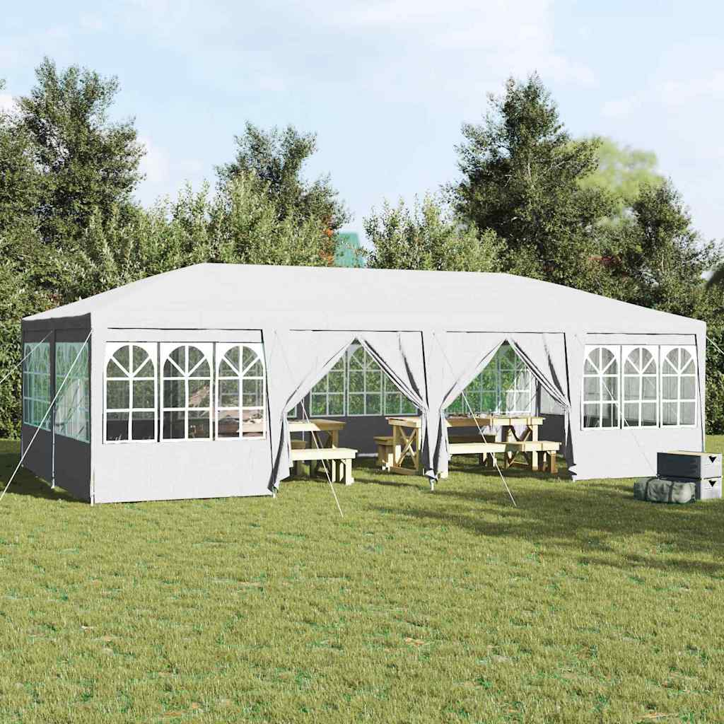 Party Tent White 800 x 400 x 266 cm Polyester and Steel