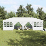 Party Tent White 800 x 400 x 266 cm Polyester and Steel - Top-Down View