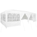 Party Tent White 800 x 400 x 266 cm Polyester and Steel - Front View