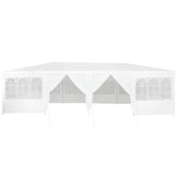 Party Tent White 800 x 400 x 266 cm Polyester and Steel - 45-Degree Angle