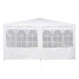 Party Tent White 800 x 400 x 266 cm Polyester and Steel - Rear View