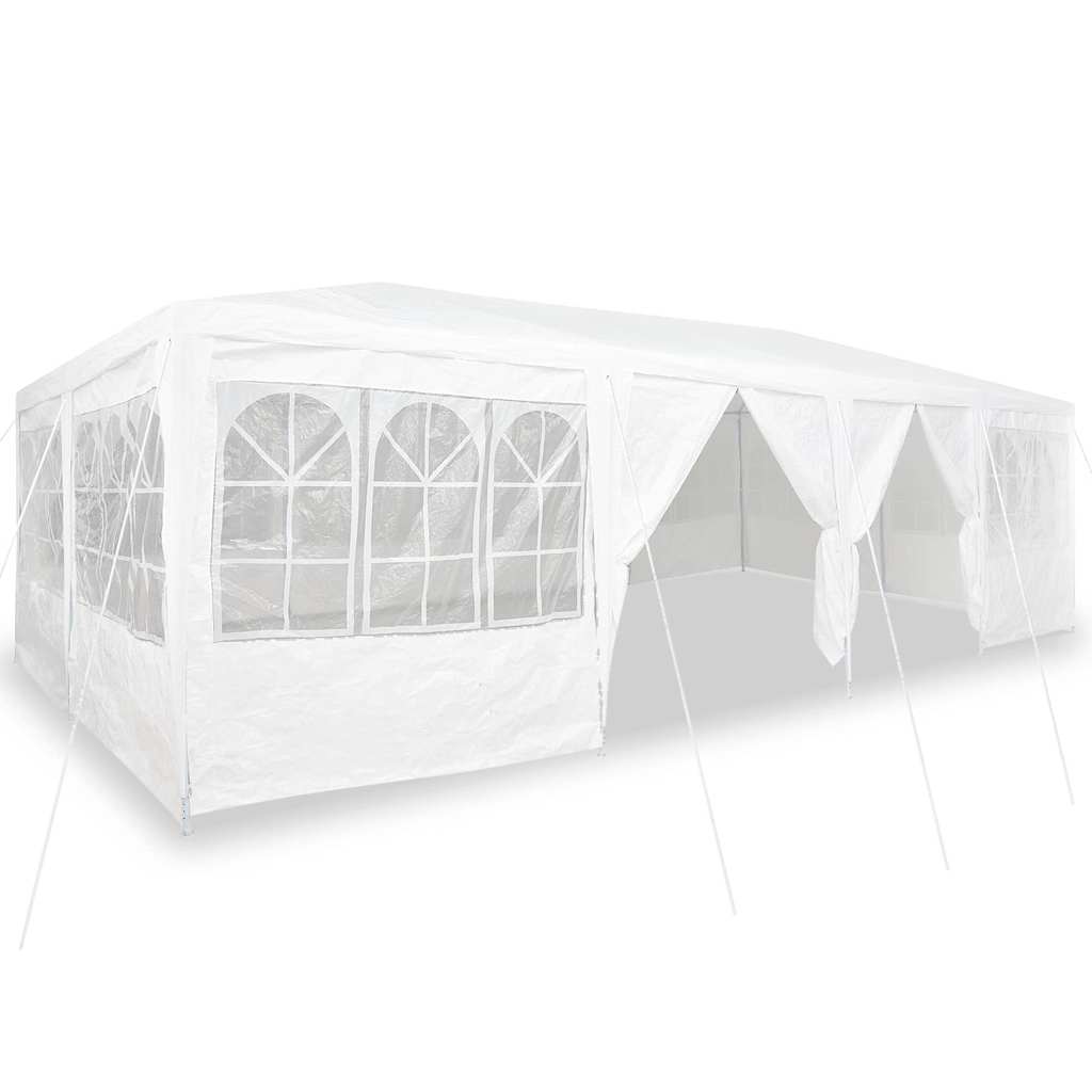 Party Tent White 800 x 400 x 266 cm Polyester and Steel