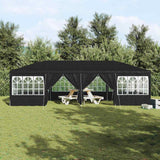 Party Tent Anthracite and White 800 x 400 x 266 cm - Top-Down View