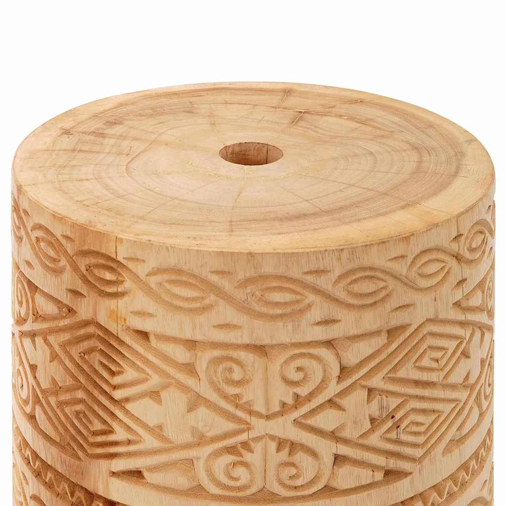 Parasol Base 28.05 kg Natural Solid Wood Cylindrical