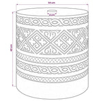 Parasol Base 28.05 kg Natural Solid Wood Cylindrical