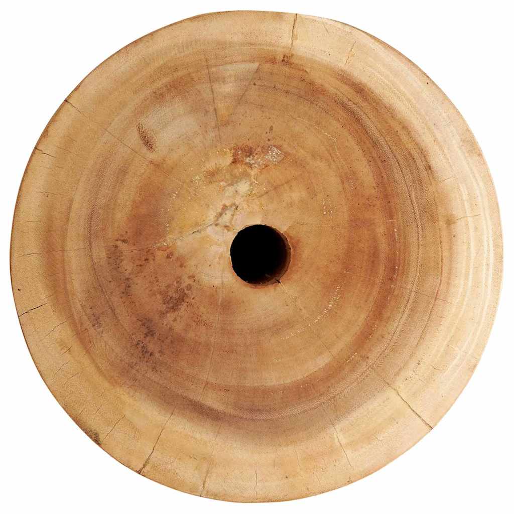 Parasol Base 28.05 kg Natural Solid Wood Cylindrical