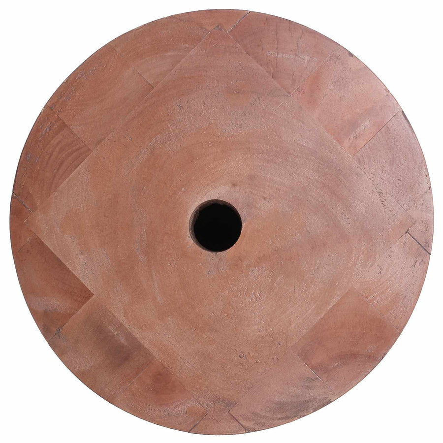 Parasol Base 28.05 kg Natural Solid Wood Cylindrical