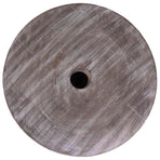 Parasol Base 23 kg White Washed Solid Wood Cylindrical