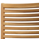 Chair Folding 2 pcs Brown 64.5 x 52 x 108 cm Solid Teak Wood