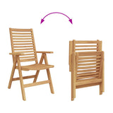 Garden Chairs 2 pcs Brown 52 x 64.5 x 108 cm Solid Acacia wood - Extra Image