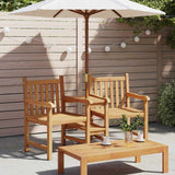 Garden Outdoor Chairs 152 x 63 x 89 cm Solid Teak Wood