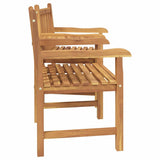 Garden Outdoor Chairs 152 x 63 x 89 cm Solid Teak Wood - Rear View