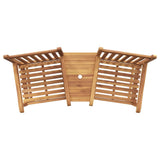 Outdoor Chairs Brown 152 x 63 x 89 cm Solid teak wood - Low Angle